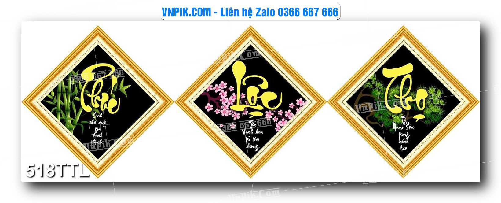 File PSD Vector Tranh Tài Lộc Mẫu Số 518TTL