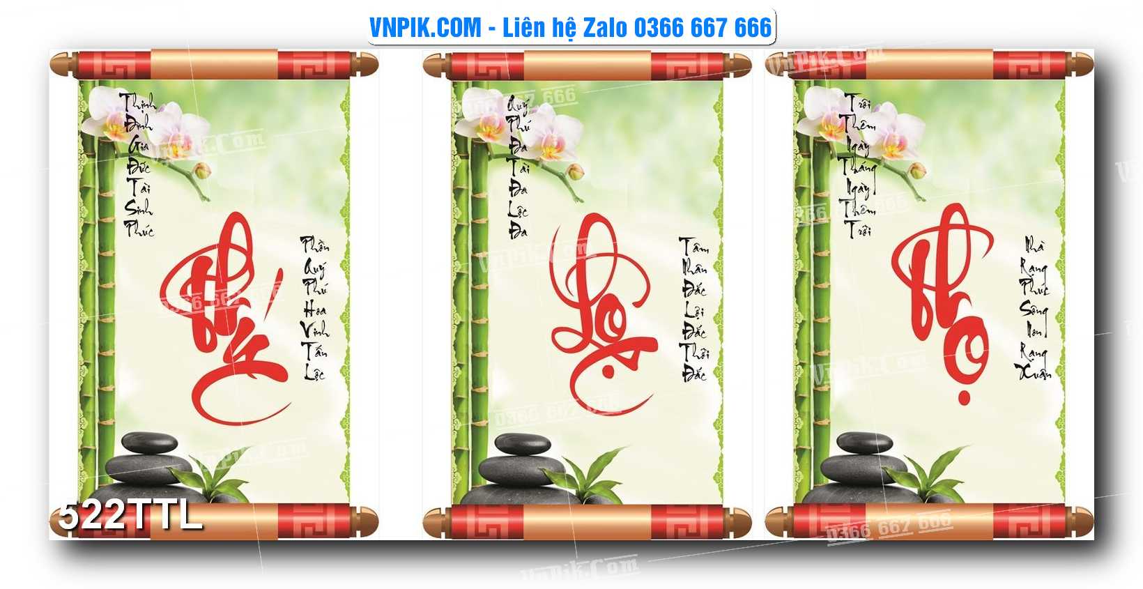 File PSD Vector Tranh Tài Lộc Mẫu Số 522TTL