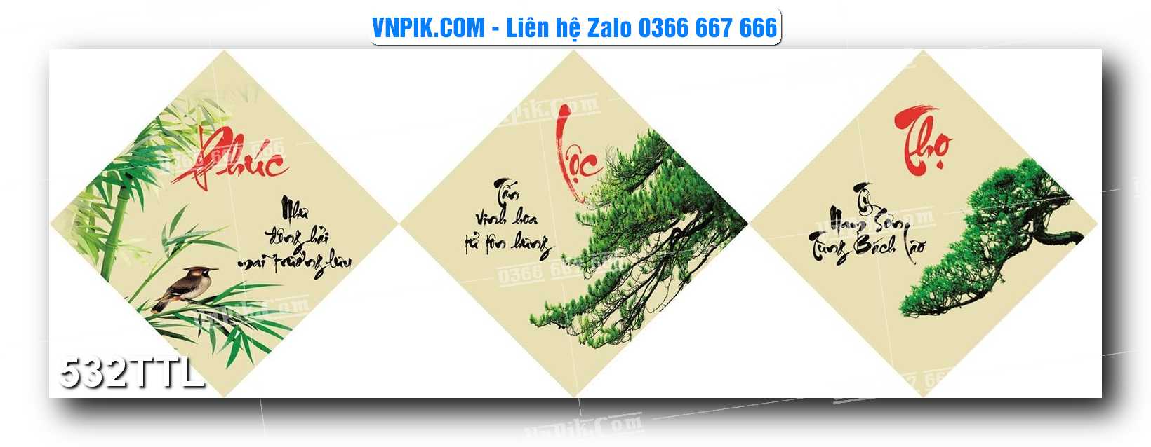 File PSD Vector Tranh Tài Lộc Mẫu Số 532TTL