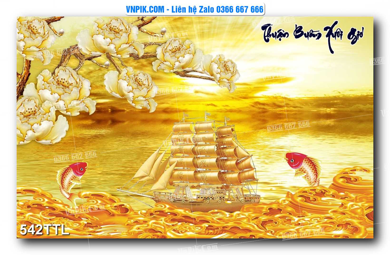 File PSD Vector Tranh Tài Lộc Mẫu Số 542TTL