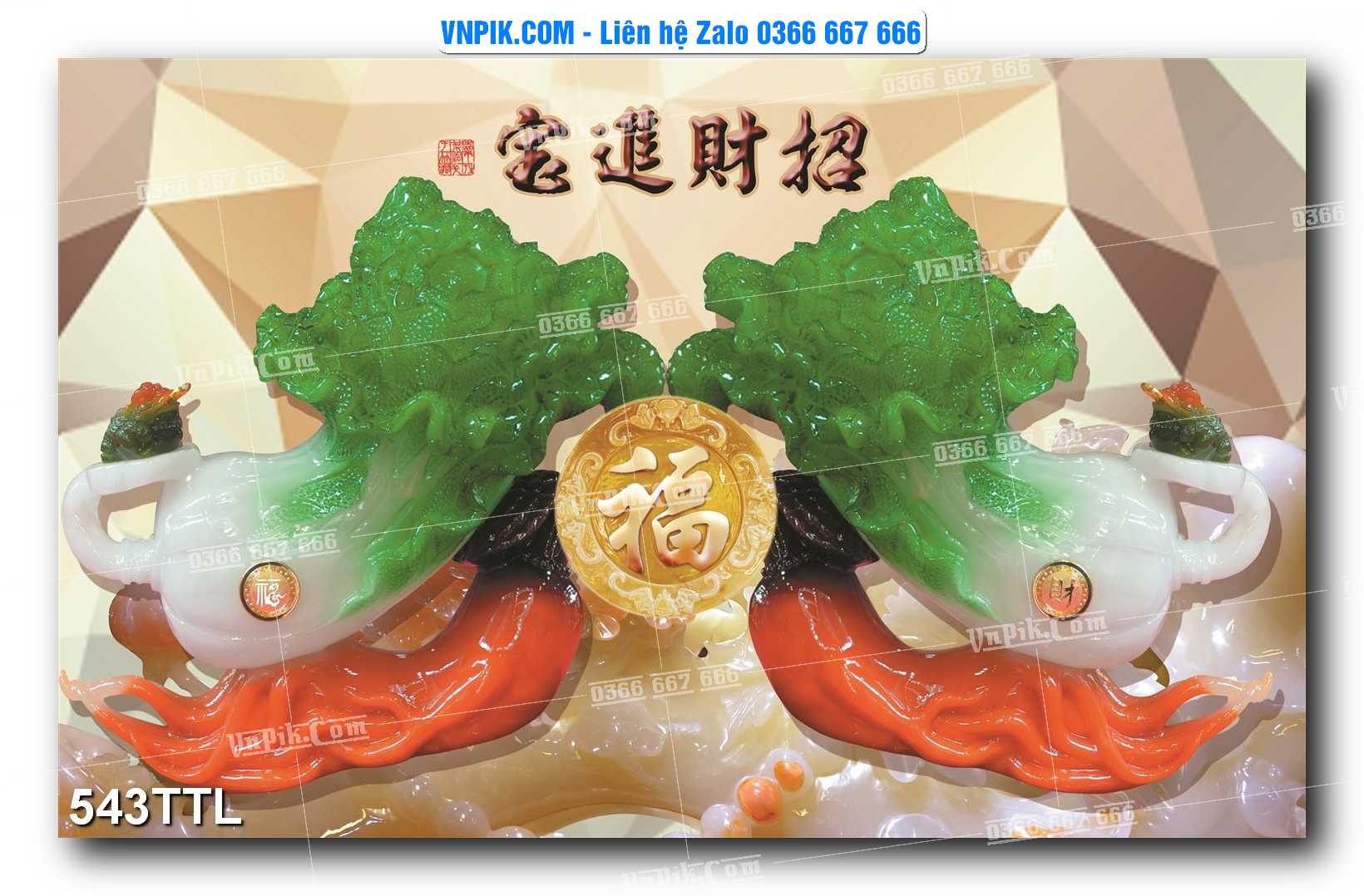 File PSD Vector Tranh Tài Lộc Mẫu Số 543TTL