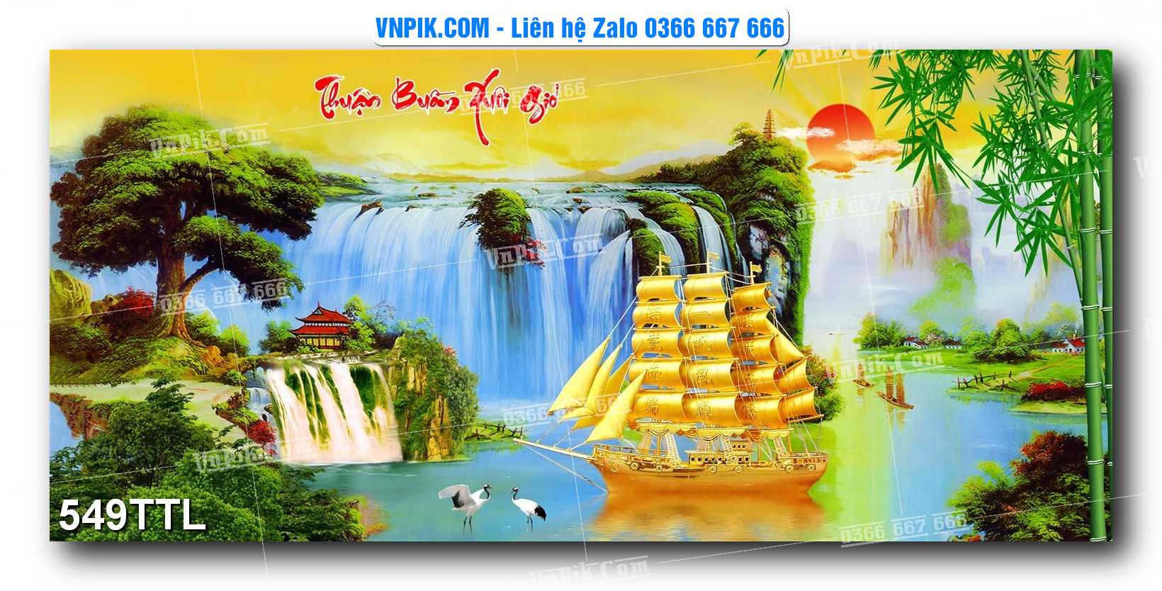 File PSD Vector Tranh Tài Lộc Mẫu Số 549TTL
