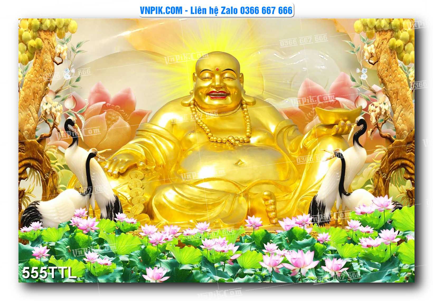 File PSD Vector Tranh Tài Lộc Mẫu Số 555TTL