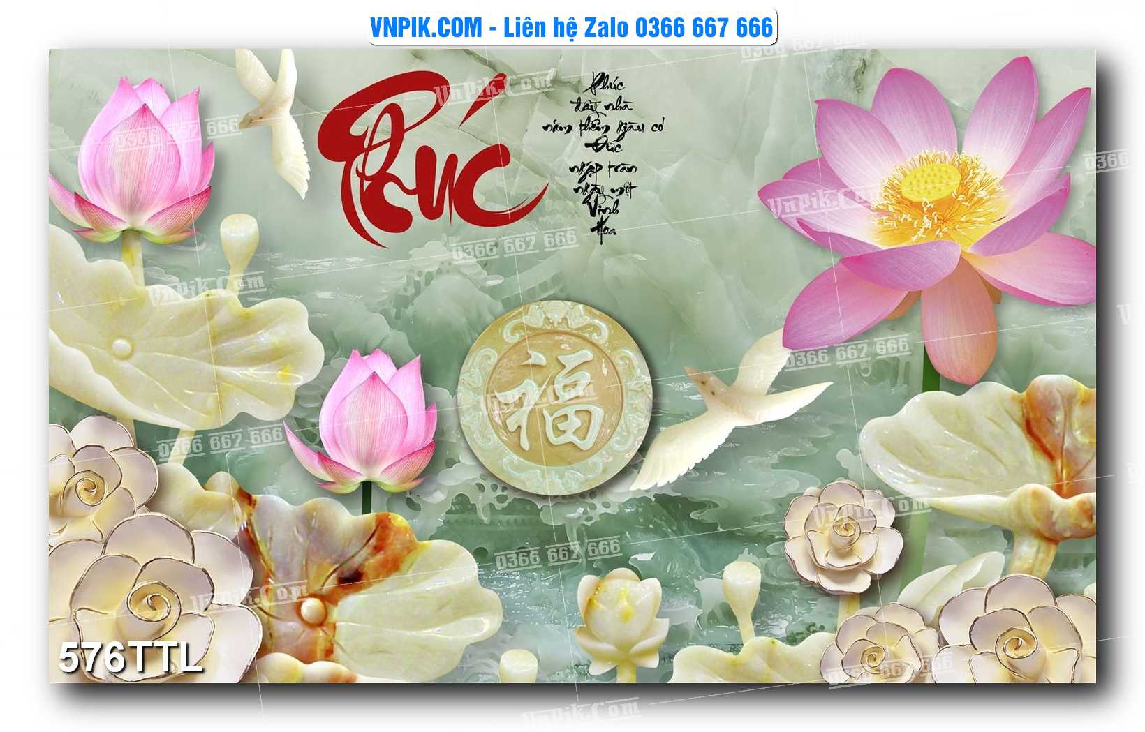 File PSD Vector Tranh Tài Lộc Mẫu Số 576TTL