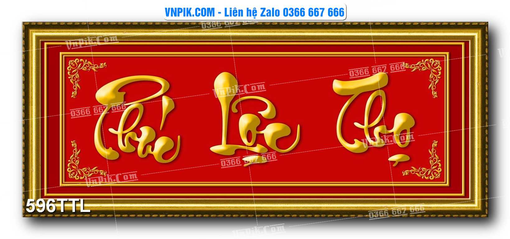 File PSD Vector Tranh Tài Lộc Mẫu Số 596TTL