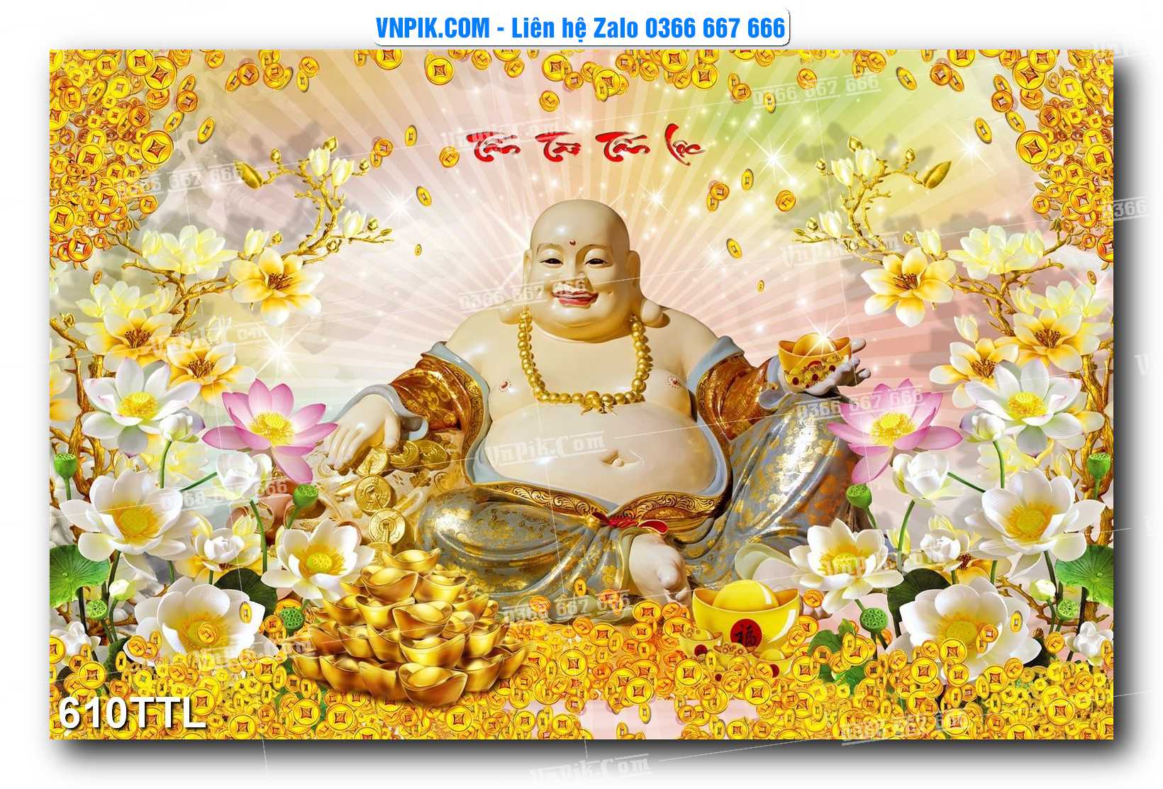 File PSD Vector Tranh Tài Lộc Mẫu Số 610TTL
