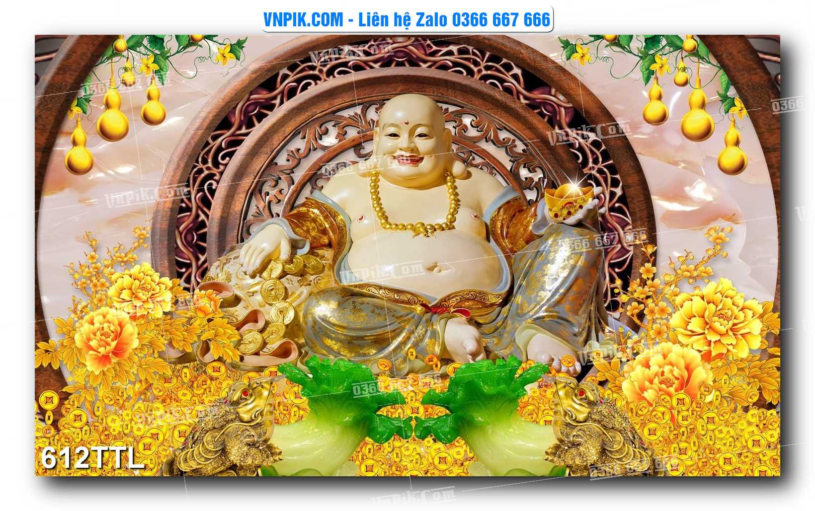 File PSD Vector Tranh Tài Lộc Mẫu Số 612TTL
