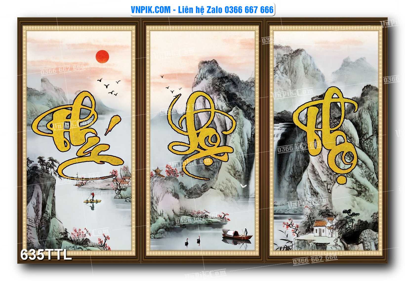 File PSD Vector Tranh Tài Lộc Mẫu Số 635TTL
