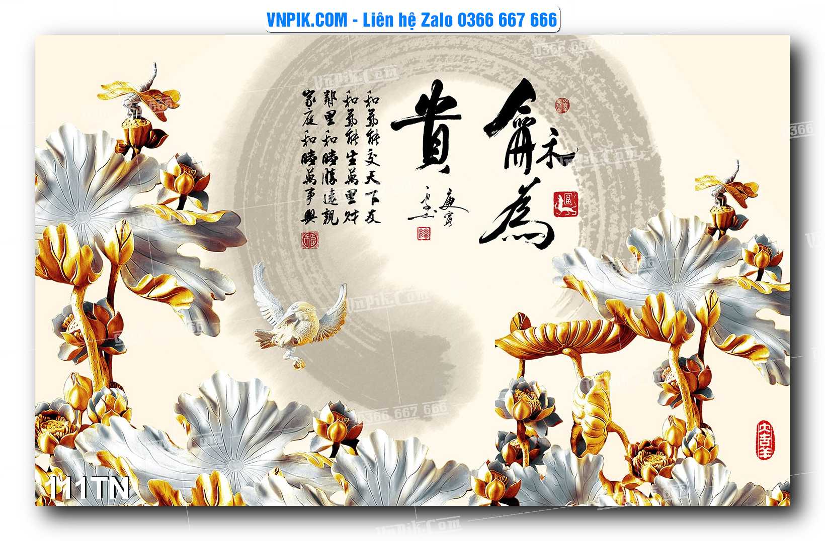 File PSD Vector Tranh giả ngọc phong thủy – Điêu khắc gỗ – Mã file 111TN