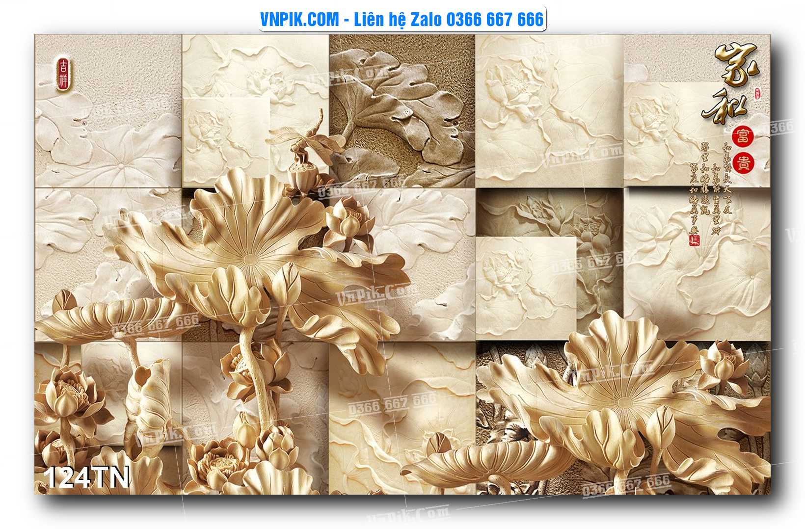 File PSD Vector Tranh giả ngọc phong thủy – Điêu khắc gỗ – Mã file 124TN