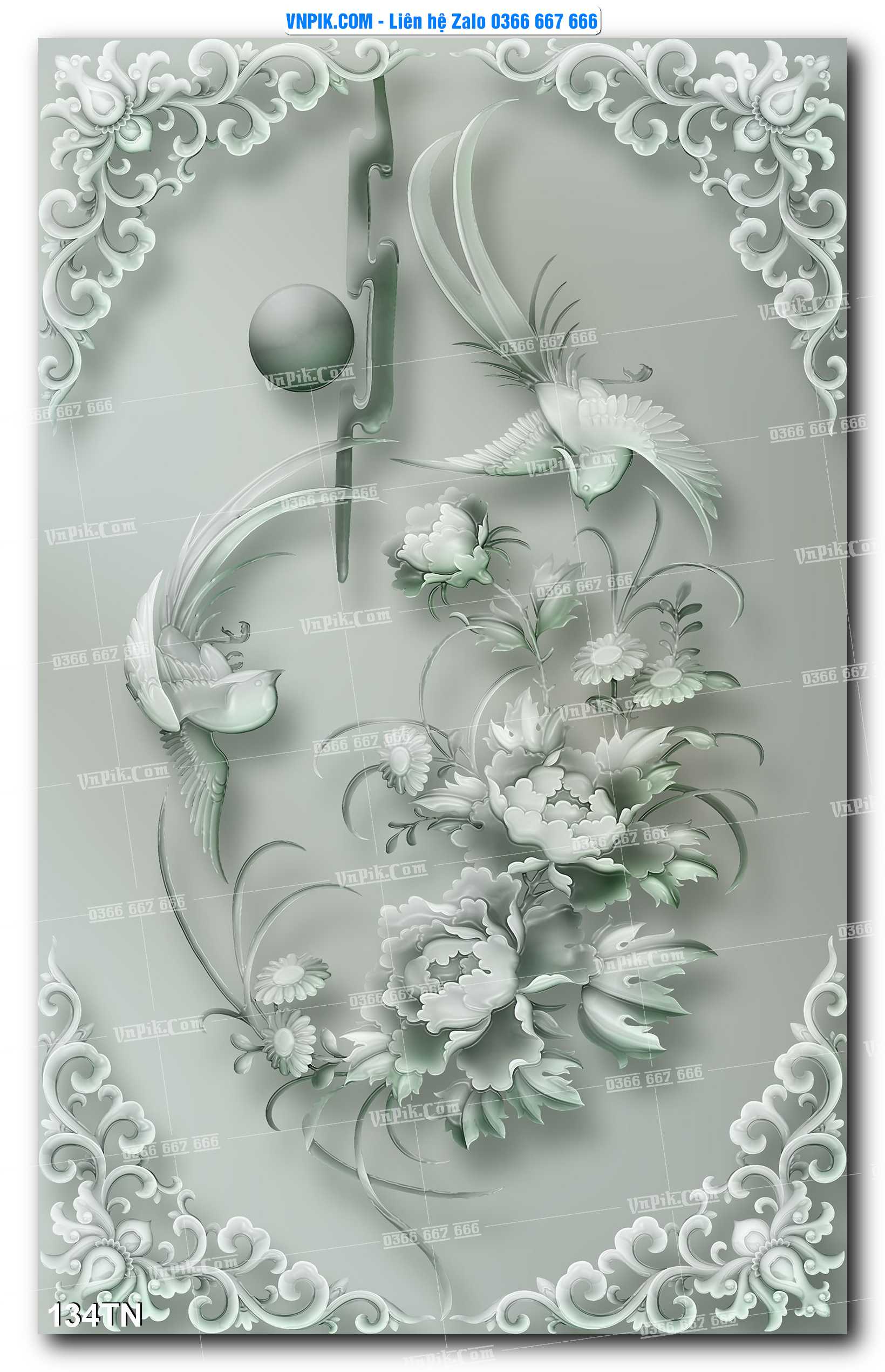 File PSD Vector Tranh giả ngọc phong thủy – Điêu khắc gỗ – Mã file 134TN