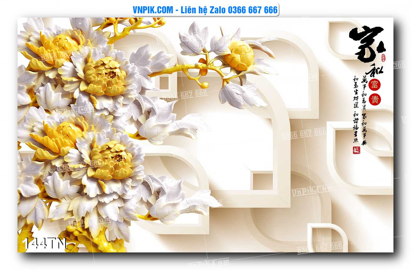 File PSD Vector Tranh giả ngọc phong thủy – Điêu khắc gỗ – Mã file 144TN