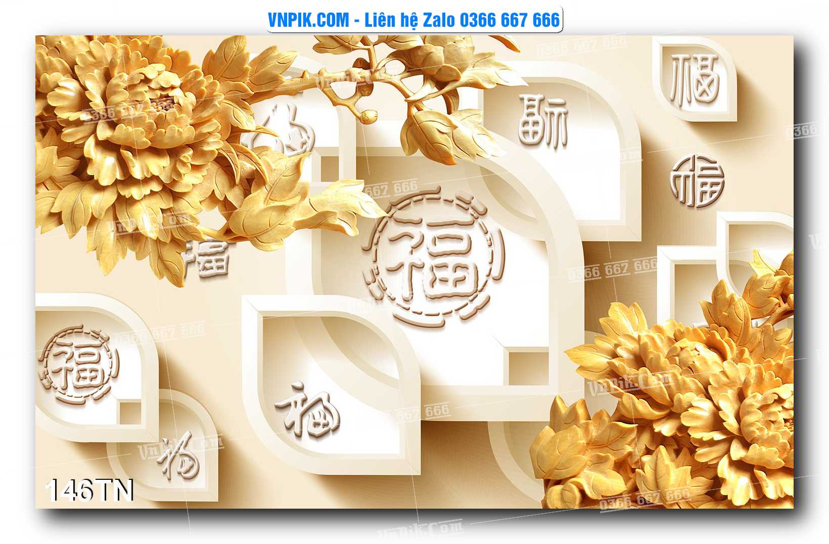 File PSD Vector Tranh giả ngọc phong thủy – Điêu khắc gỗ – Mã file 146TN