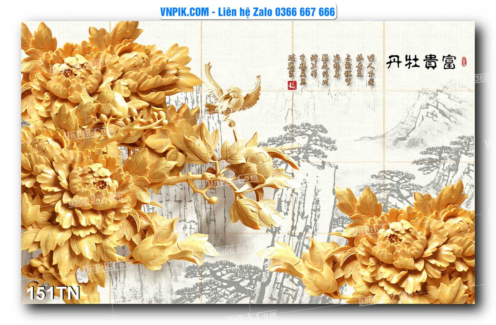 File PSD Vector Tranh giả ngọc phong thủy – Điêu khắc gỗ – Mã file 151TN
