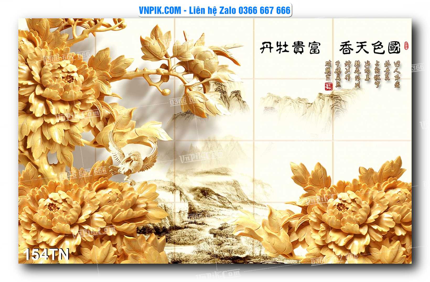 File PSD Vector Tranh giả ngọc phong thủy – Điêu khắc gỗ – Mã file 154TN