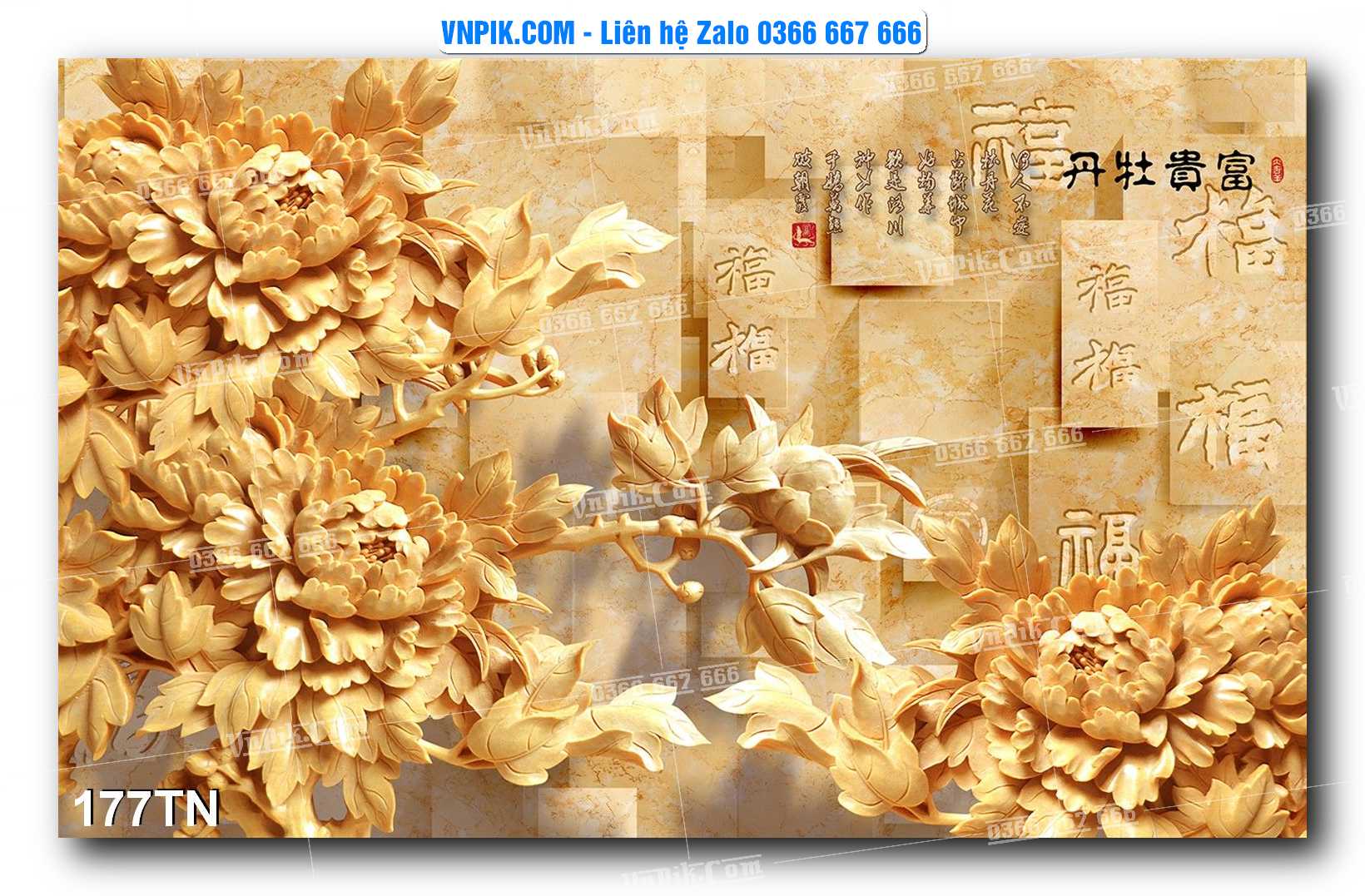 File PSD Vector Tranh giả ngọc phong thủy – Điêu khắc gỗ – Mã file 177TN