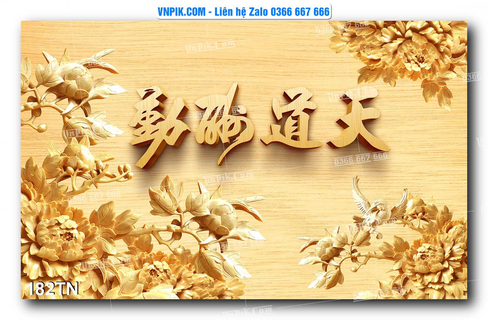 File PSD Vector Tranh giả ngọc phong thủy – Điêu khắc gỗ – Mã file 182TN