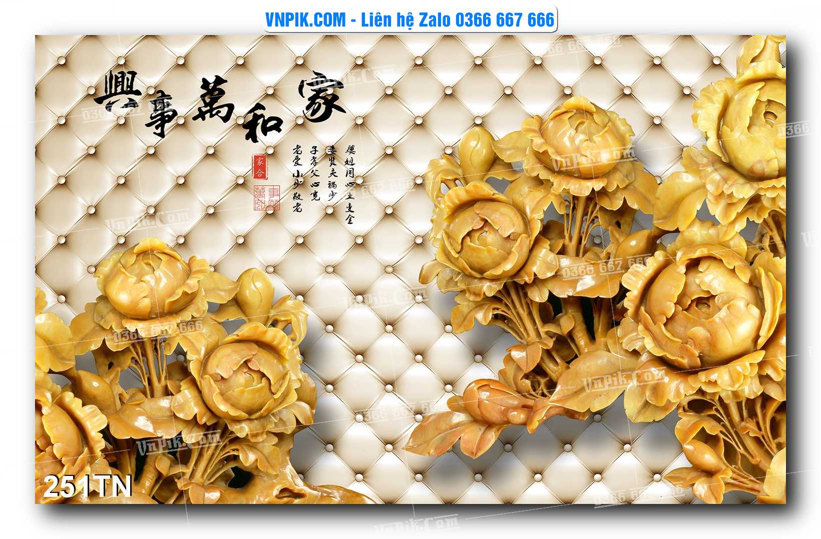 File PSD Vector Tranh giả ngọc phong thủy – Điêu khắc gỗ – Mã file 251TN