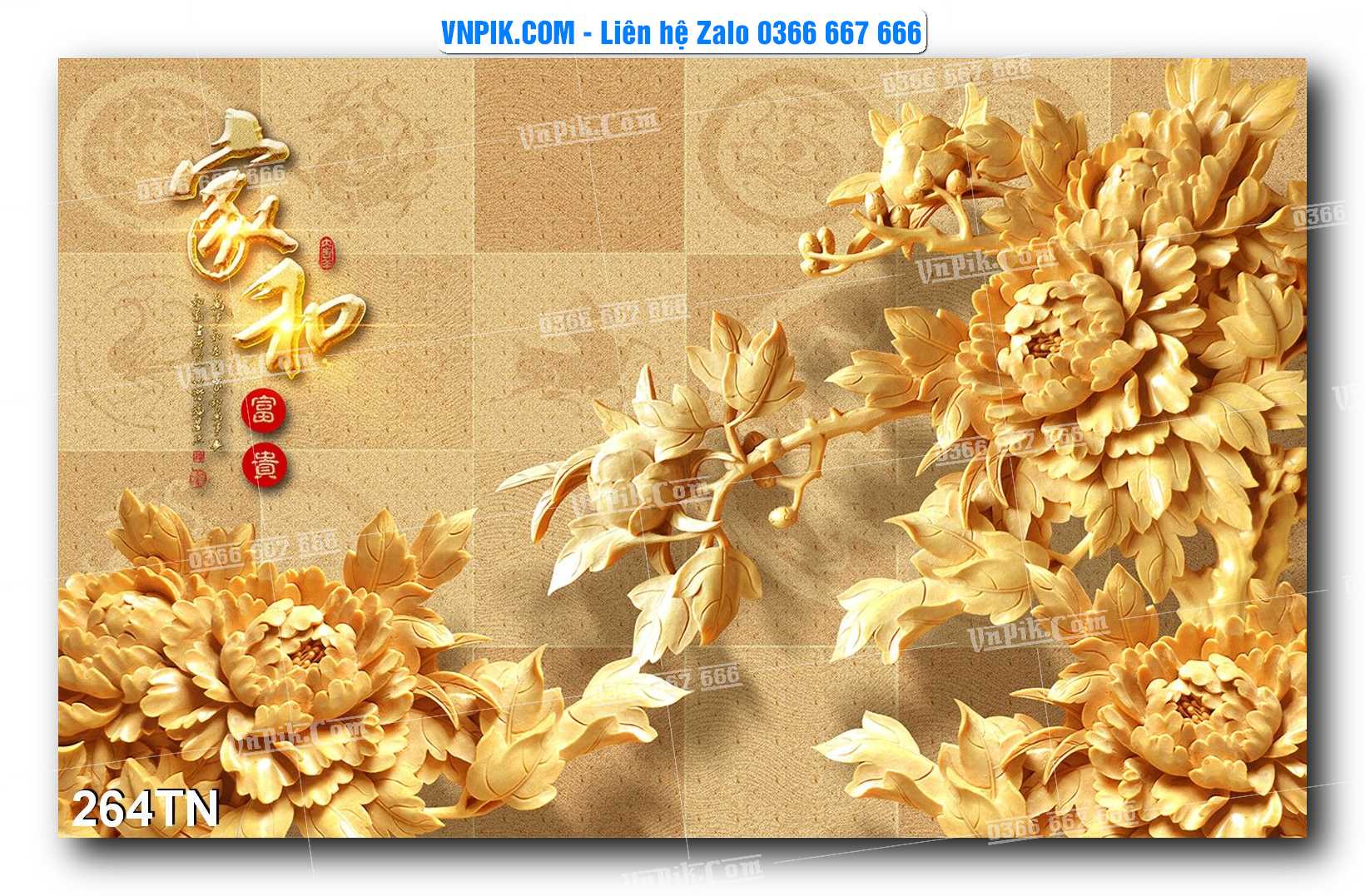 File PSD Vector Tranh giả ngọc phong thủy – Điêu khắc gỗ – Mã file 264TN