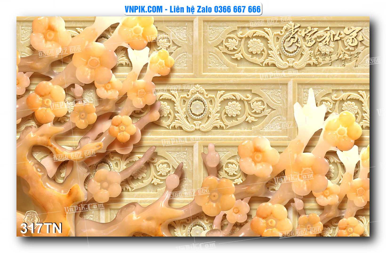 File PSD Vector Tranh giả ngọc phong thủy – Điêu khắc gỗ – Mã file 317TN