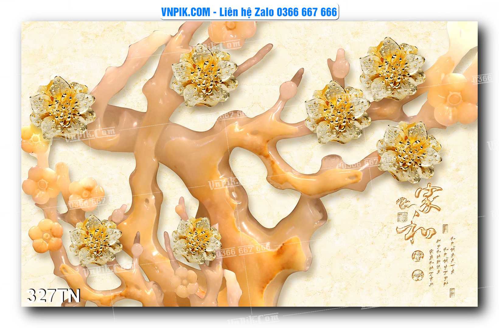 File PSD Vector Tranh giả ngọc phong thủy – Điêu khắc gỗ – Mã file 327TN
