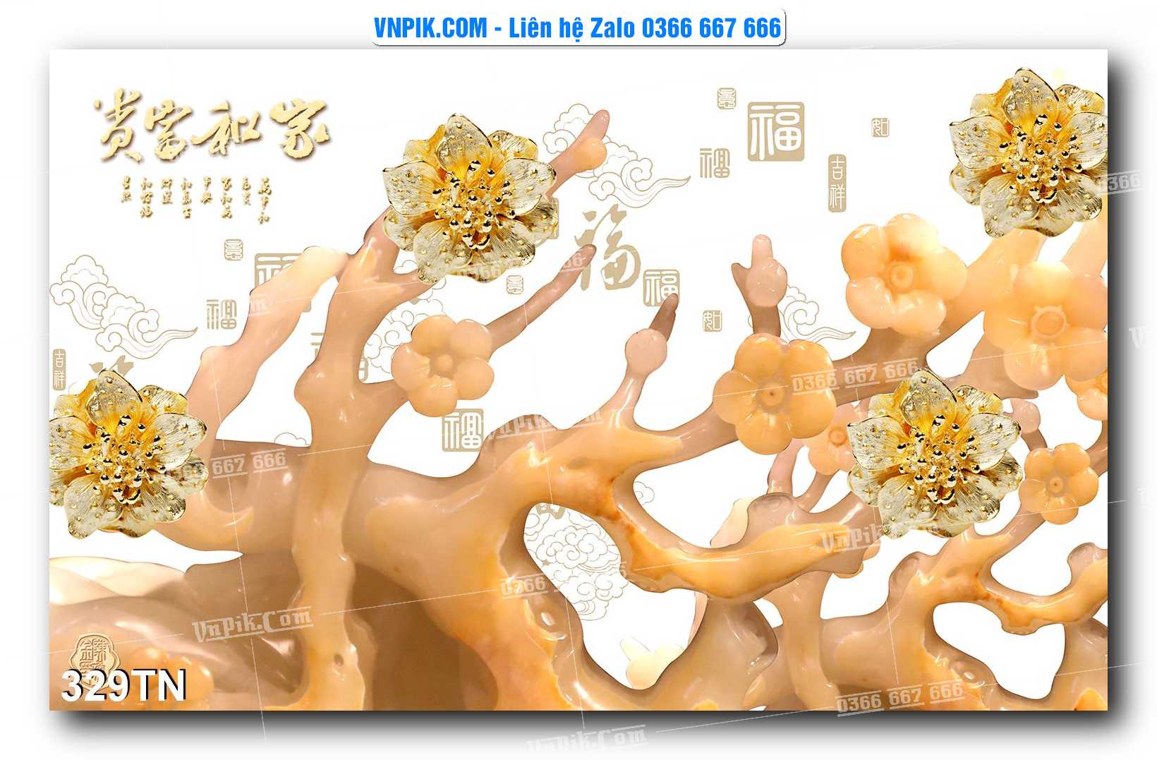 File PSD Vector Tranh giả ngọc phong thủy – Điêu khắc gỗ – Mã file 329TN