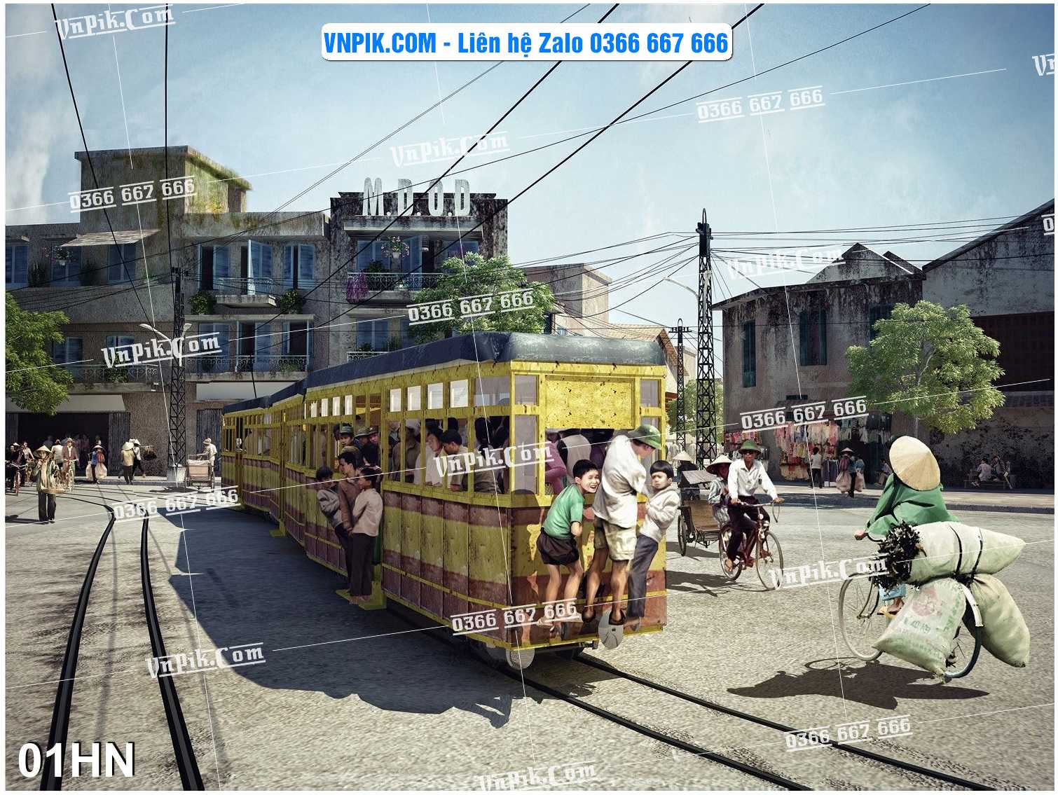 File Tranh Hà Nội Xưa Mã File 01HN