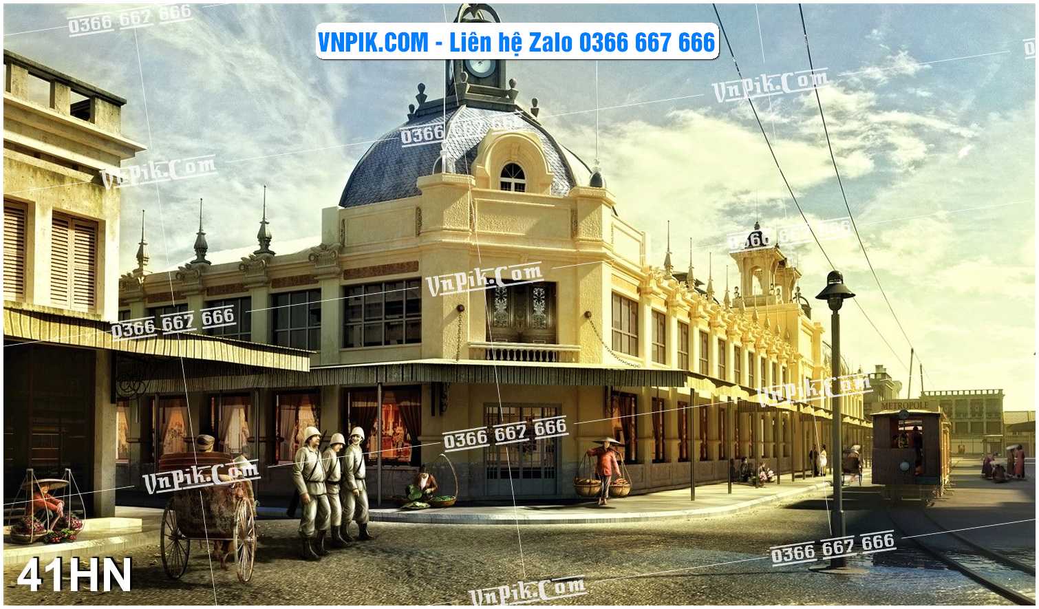 File Tranh Hà Nội Xưa Mã File 41HN