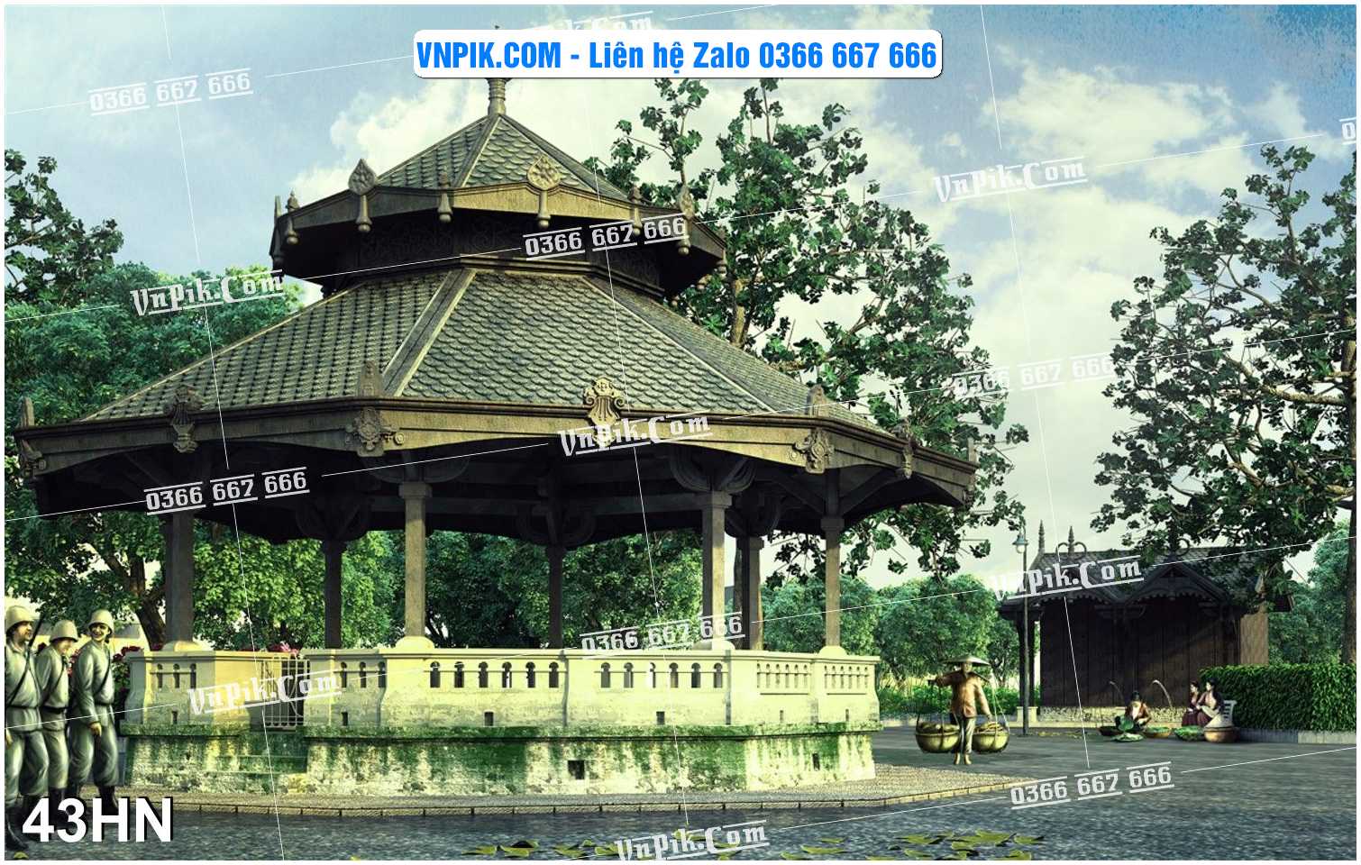 File Tranh Hà Nội Xưa Mã File 43HN