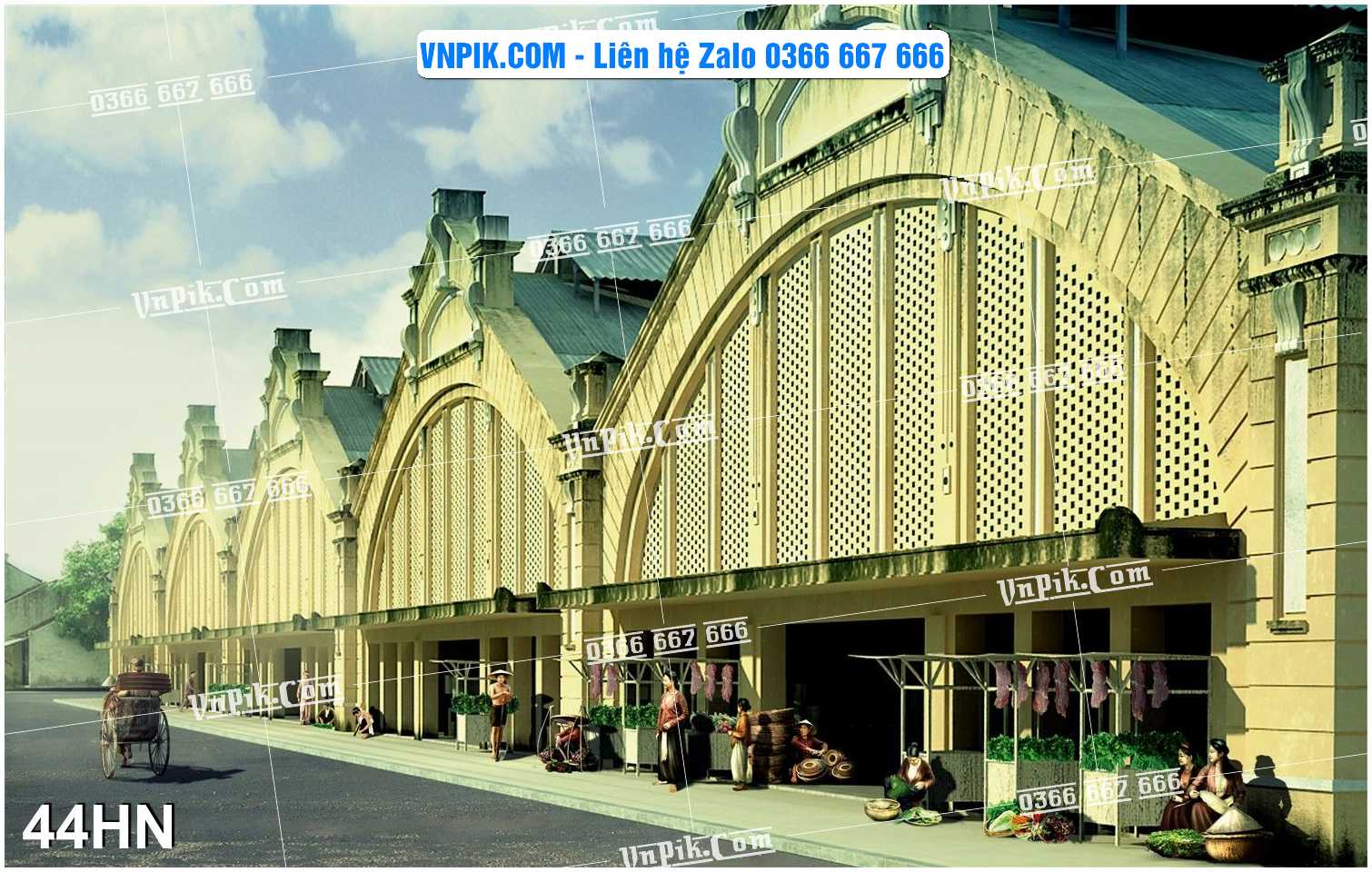 File Tranh Hà Nội Xưa Mã File 44HN