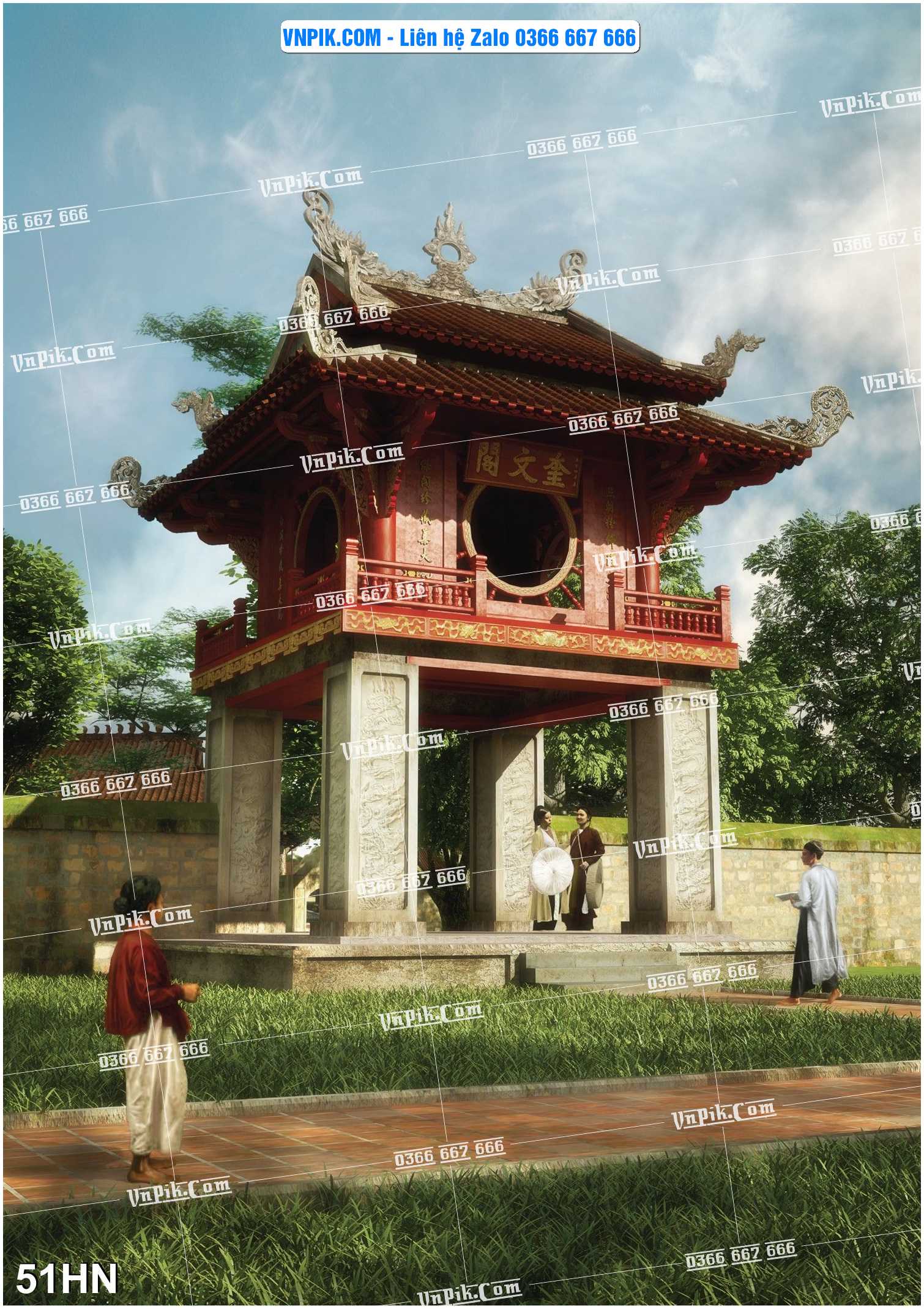 File Tranh Hà Nội Xưa Mã File 51HN