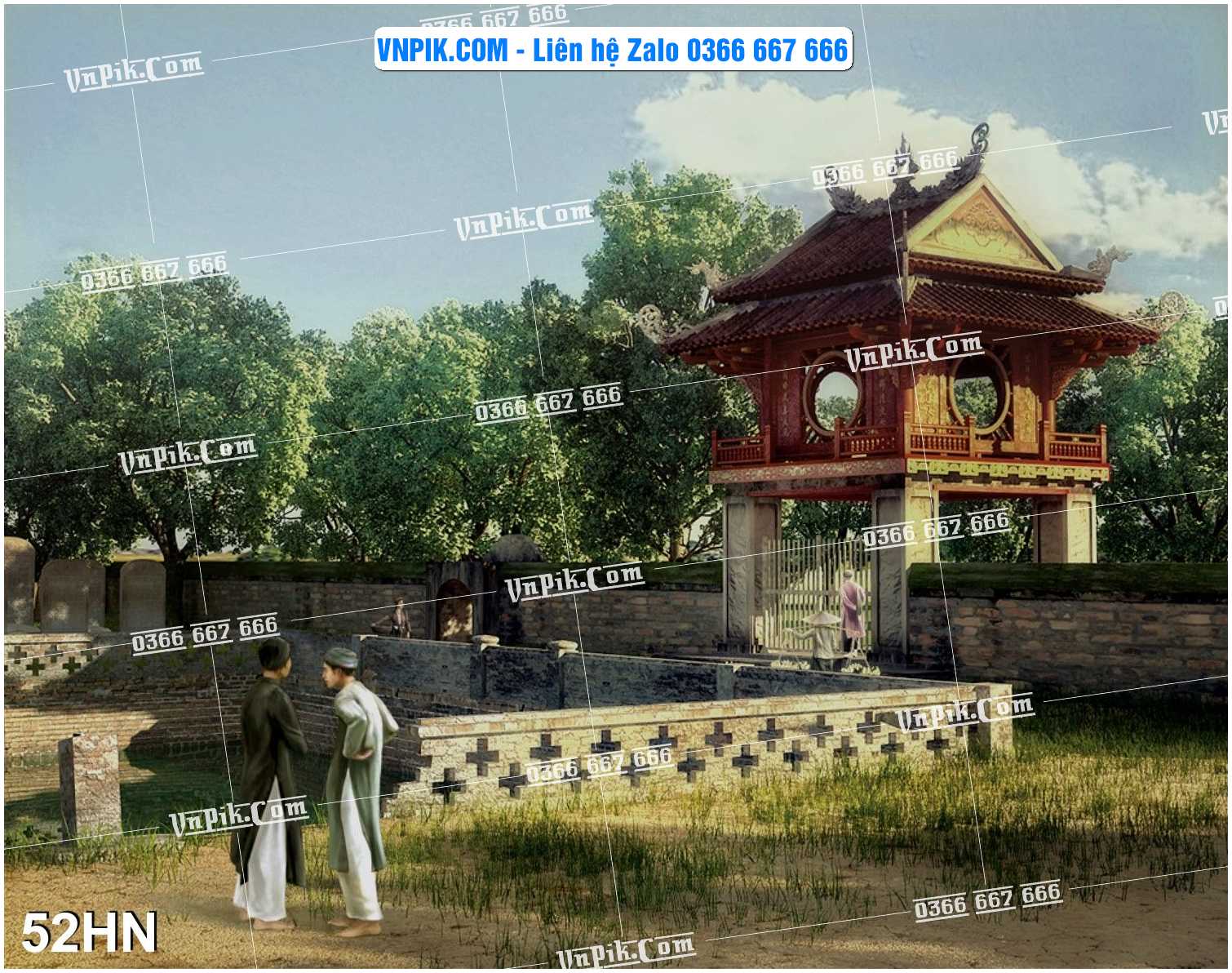 File Tranh Hà Nội Xưa Mã File 52HN
