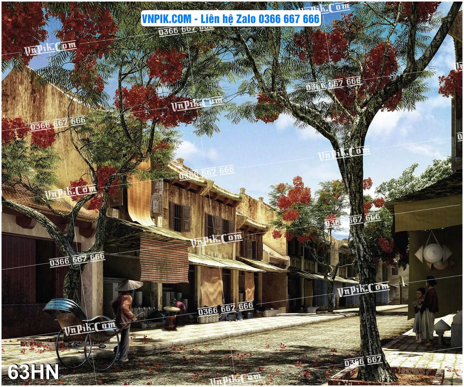 File Tranh Hà Nội Xưa Mã File 63HN