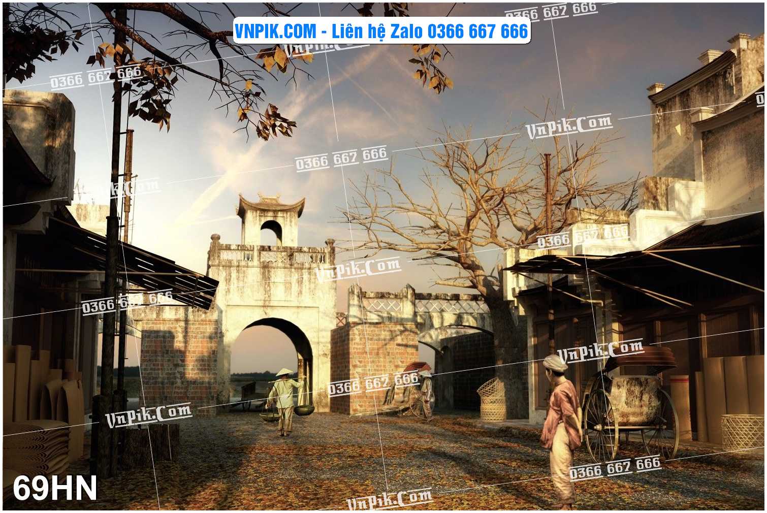 File Tranh Hà Nội Xưa Mã File 69HN