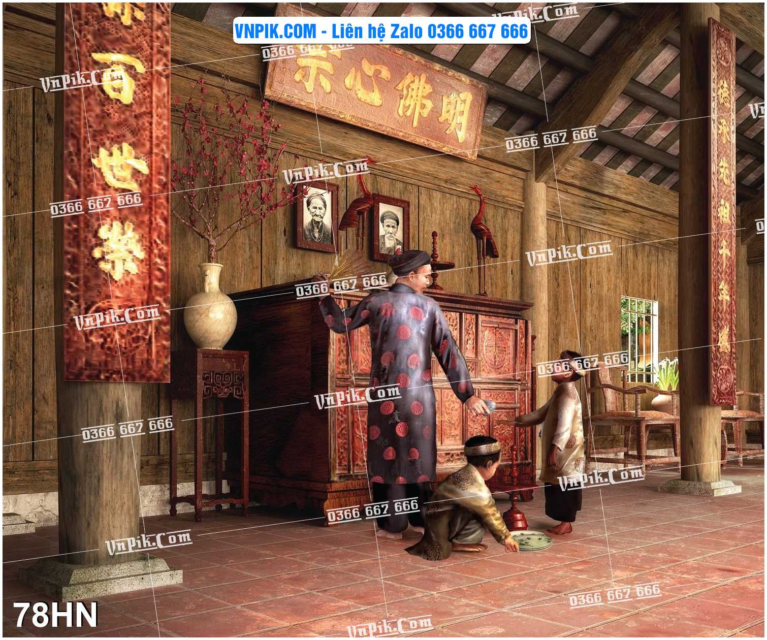 File Tranh Hà Nội Xưa Mã File 78HN