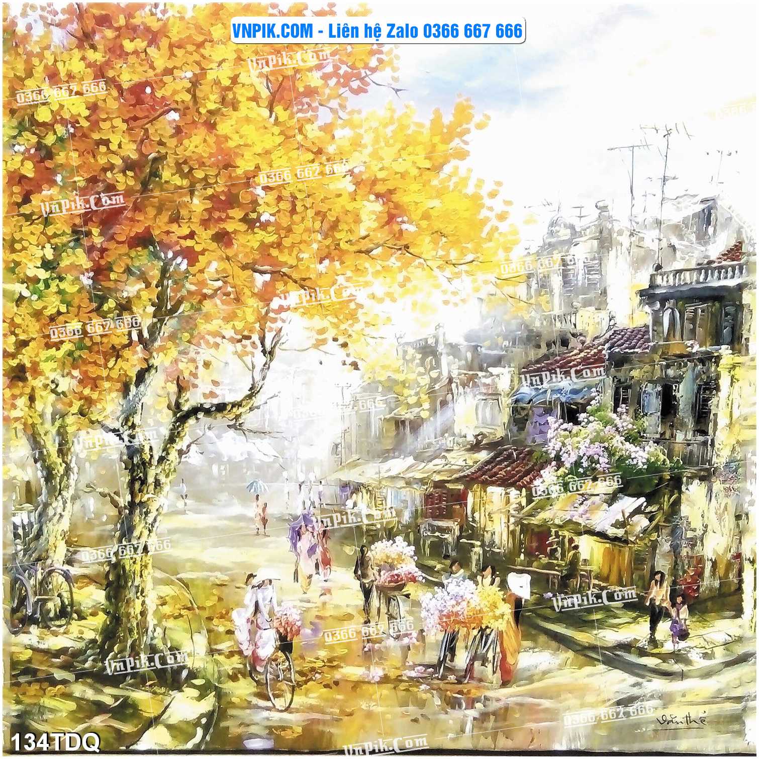 File Vector Tranh làng quê Việt nam mã file 134TDQ