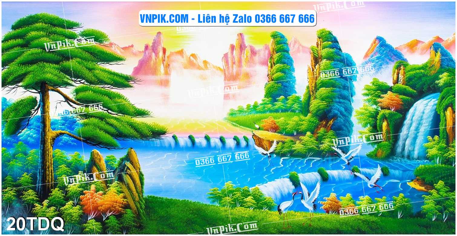 File Vector Tranh làng quê Việt nam mã file 20TDQ