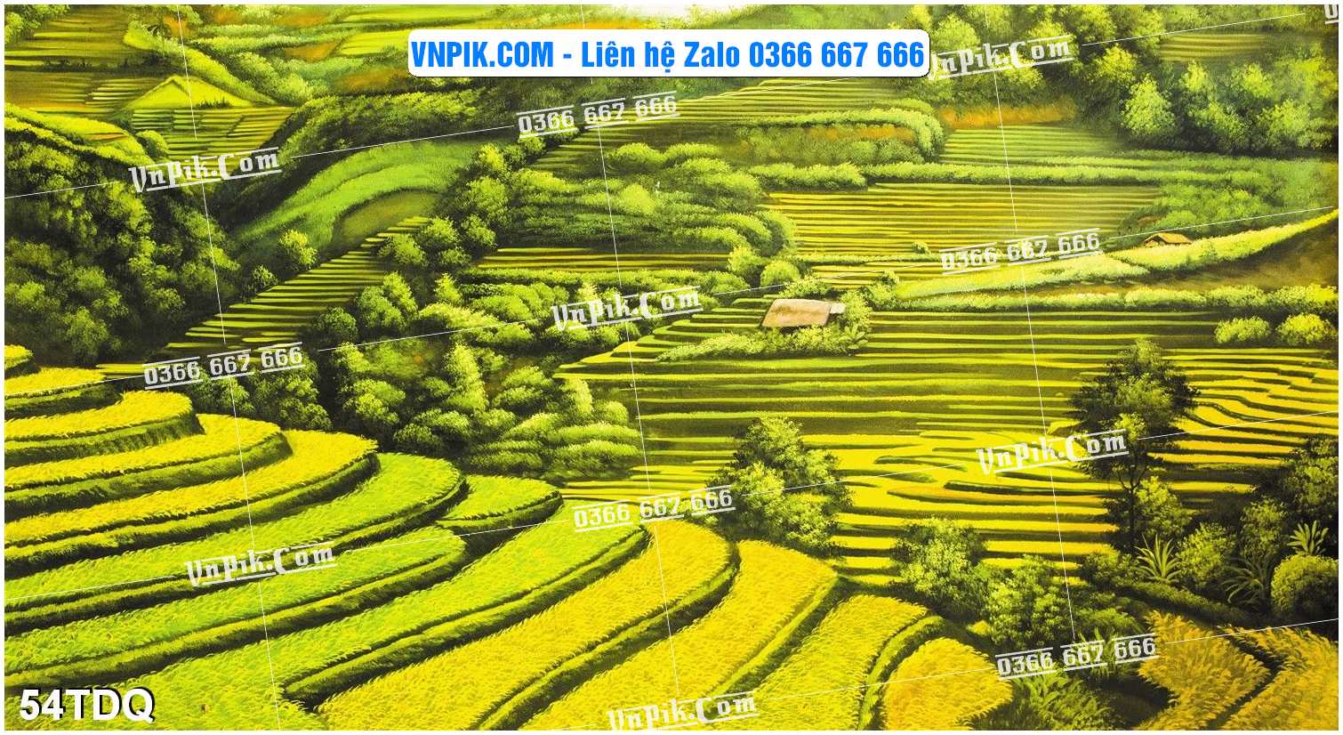 File Vector Tranh làng quê Việt nam mã file 54TDQ