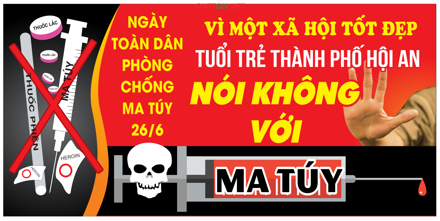 Pano tuyên truyền Nói không với Ma túy file CDR