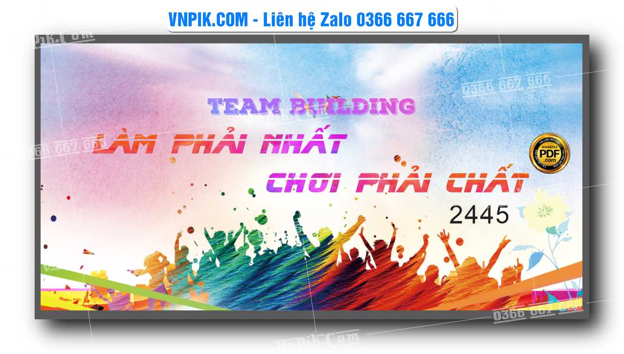 Market team building Làm phải nhất – chơi phải chất file CDR x5