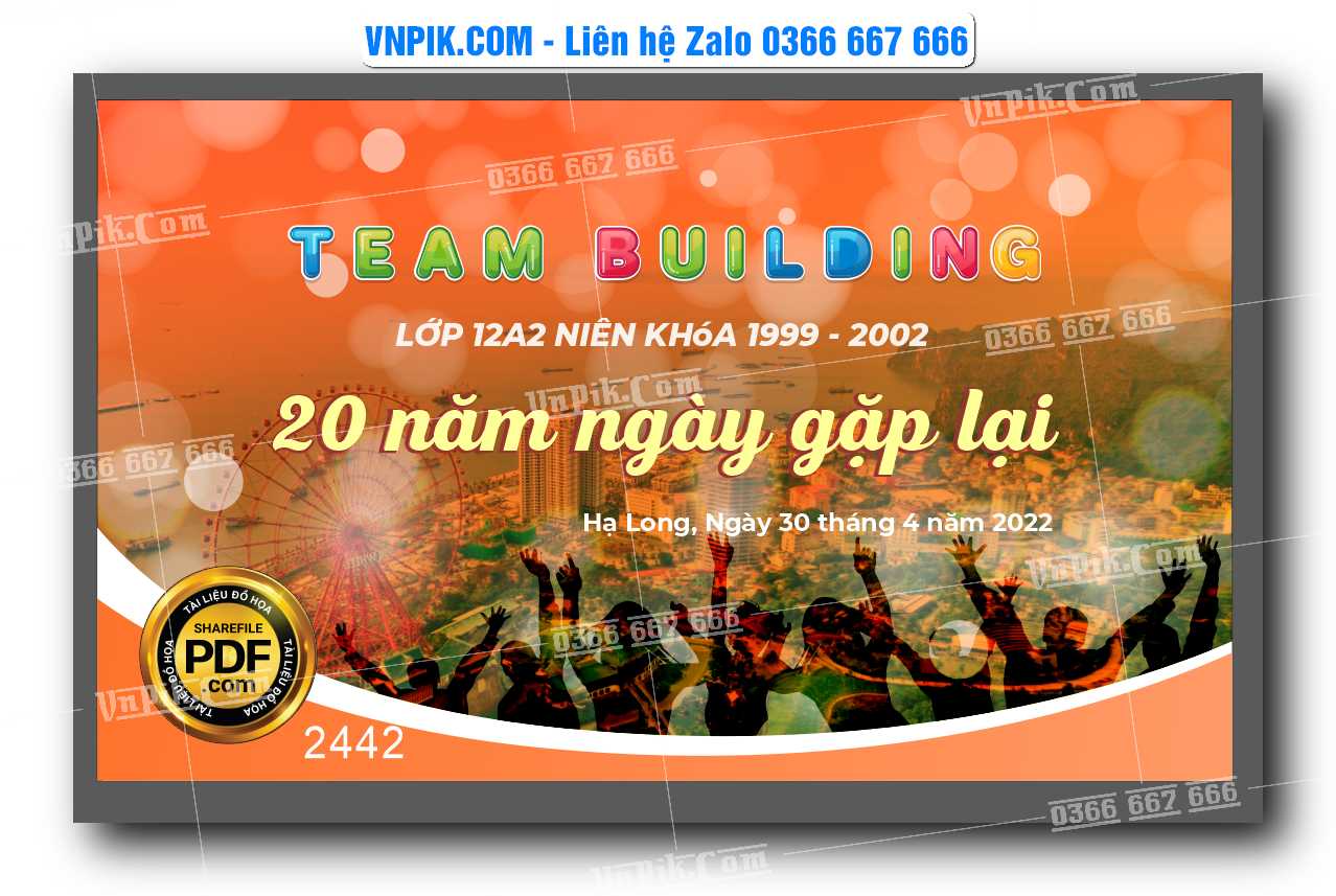 Market team building lớp 12A2 – 20 năm ngày gặp lại file CDR x5