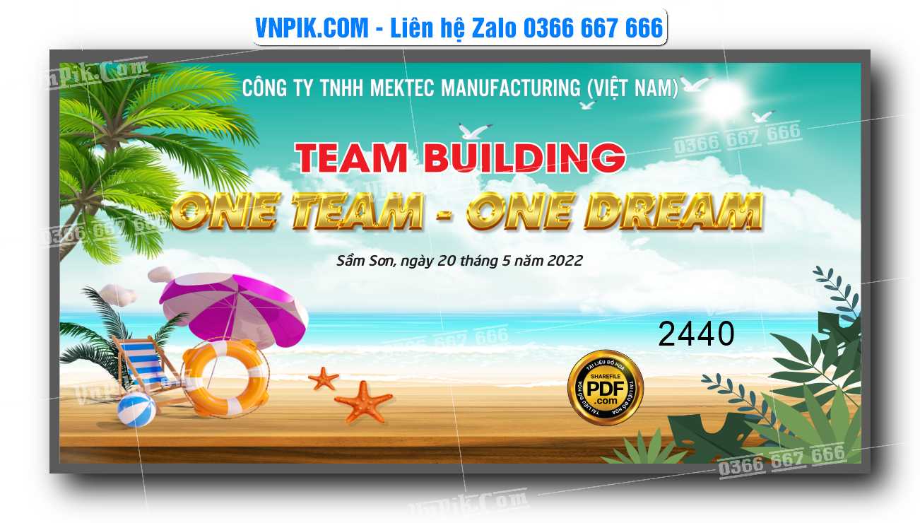 Mã 58590 - Market team building one team – one dream file CDR x5 ...