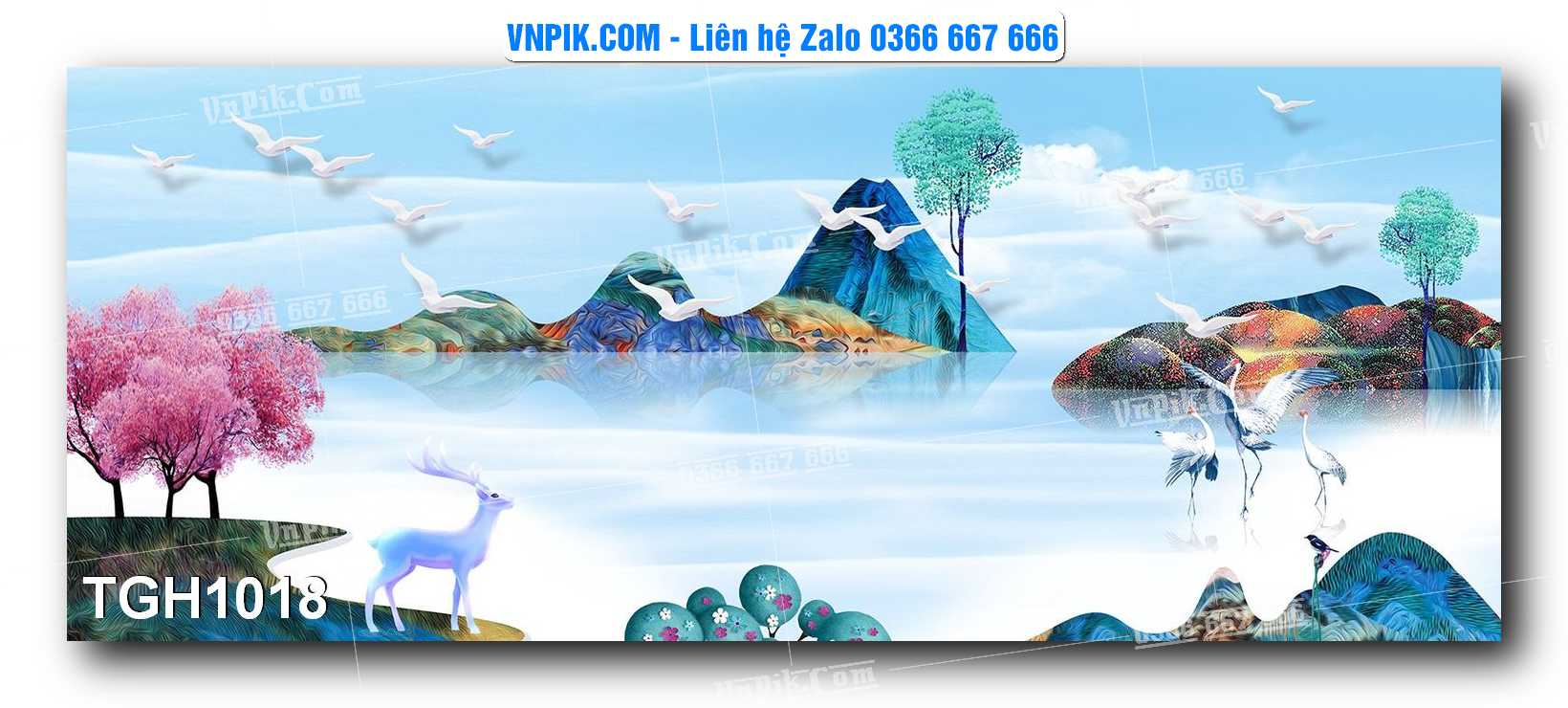 Tranh Ghép Treo Tường Mã File TGH1018
