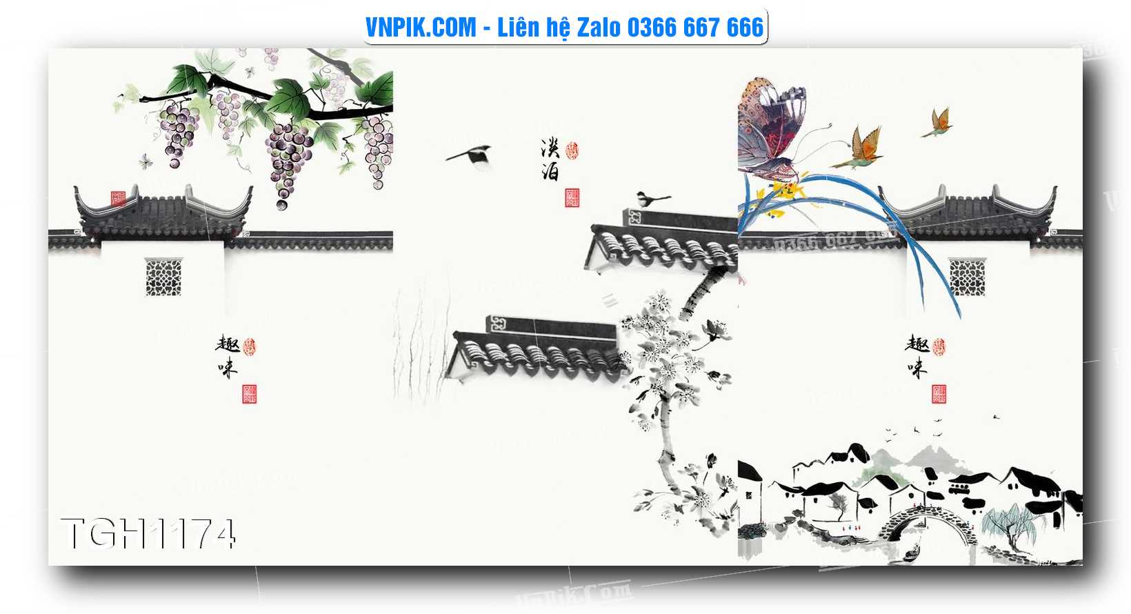 Tranh Ghép Treo Tường Mã File TGH1174