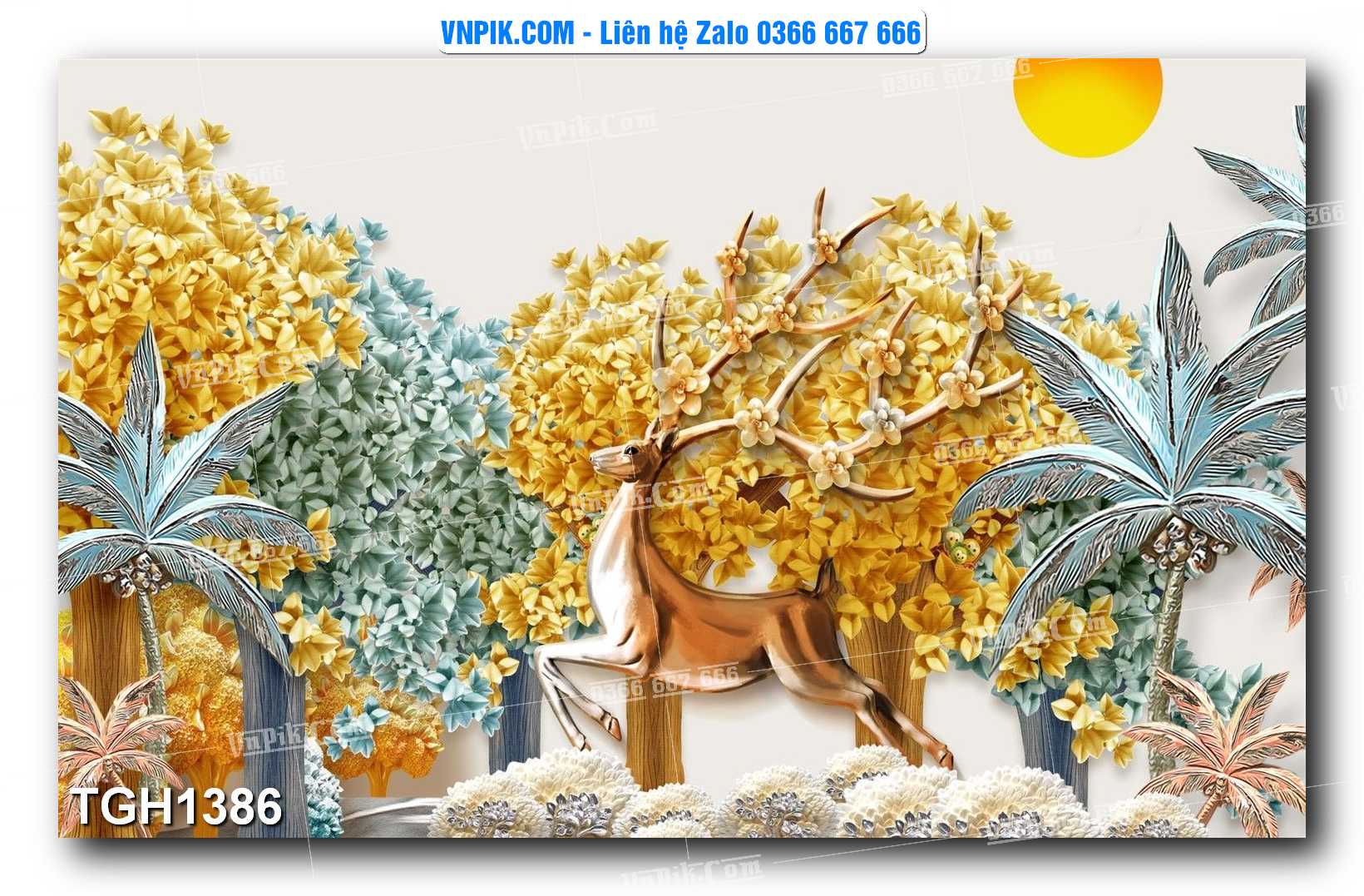 Tranh Ghép Treo Tường Mã File TGH1386