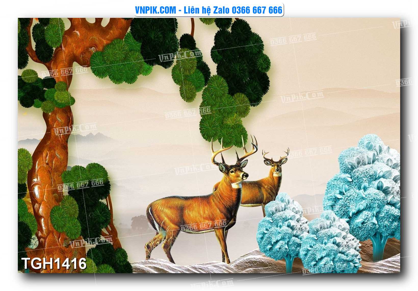 Tranh Ghép Treo Tường Mã File TGH1416