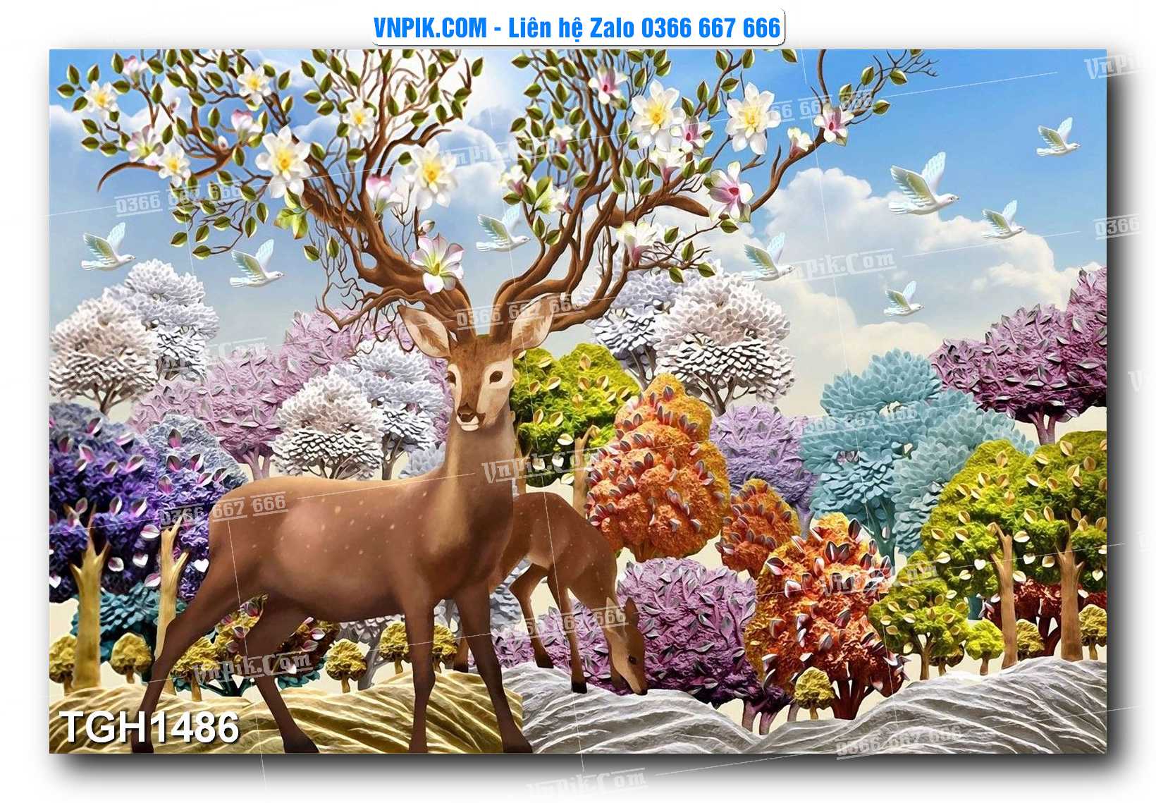 Tranh Ghép Treo Tường Mã File TGH1486