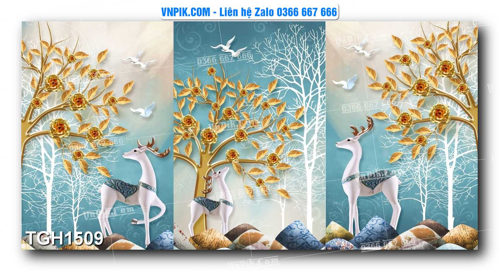 Tranh Ghép Treo Tường Mã File TGH1509