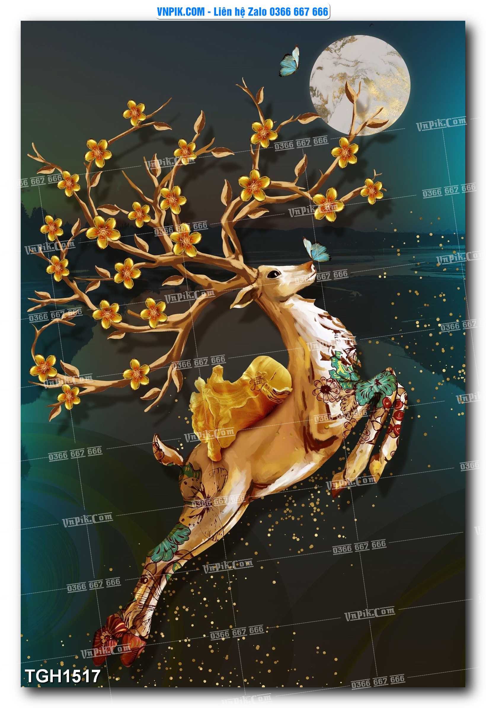Tranh Ghép Treo Tường Mã File TGH1517