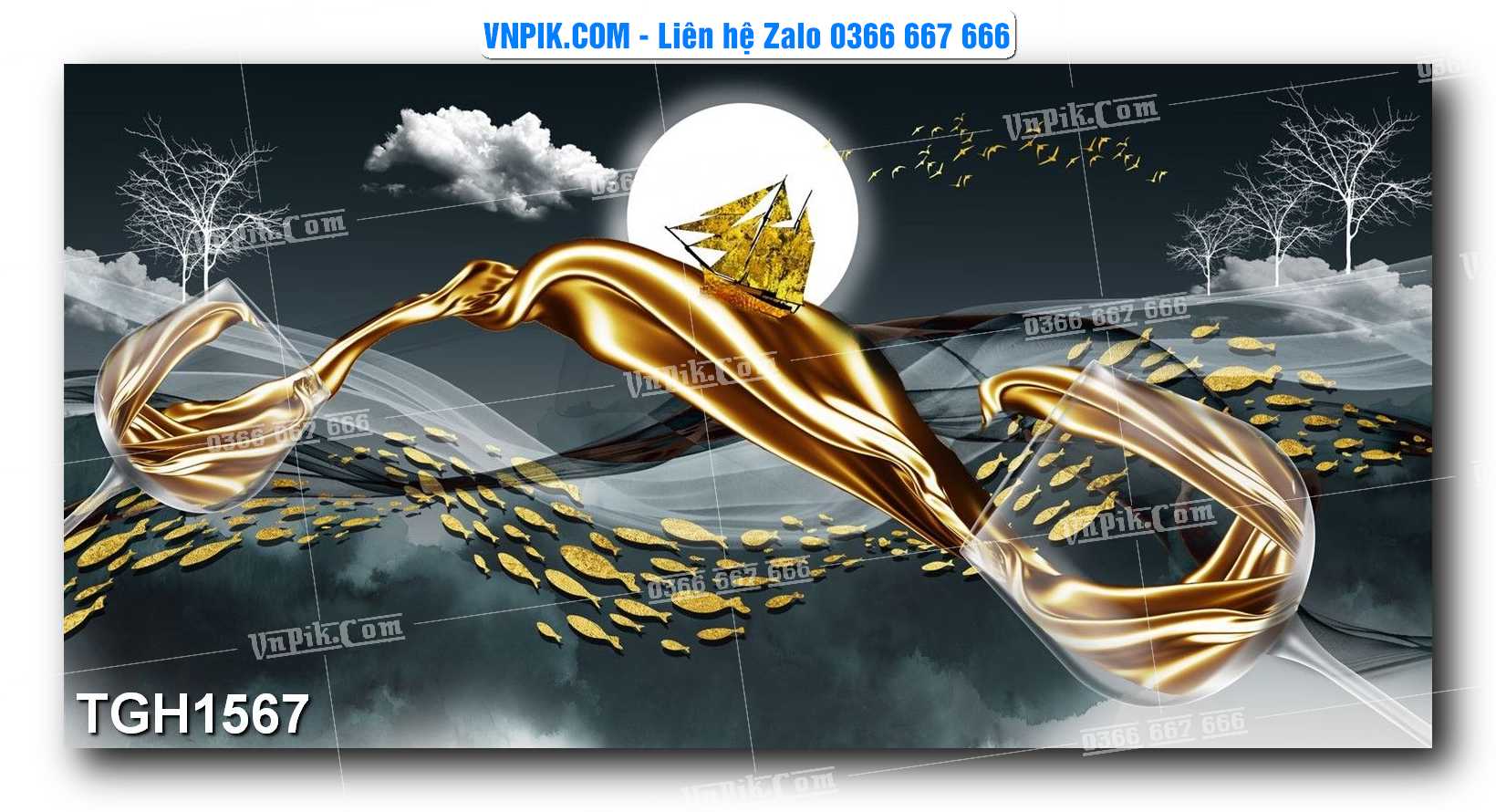 Tranh Ghép Treo Tường Mã File TGH1566